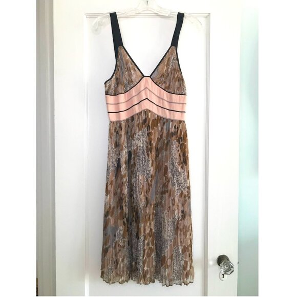 Catherine Malandrino | Pleated Chiffon Cocktail Dress - Picture 1 of 10
